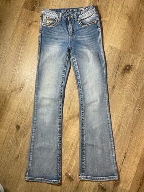 Bright Blue Skinny Jeans with Subtle Fade -